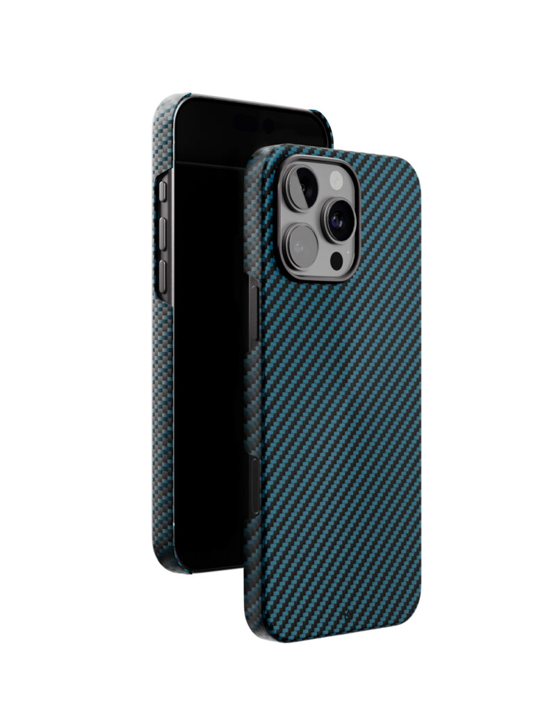 Чехол защитный VLP Kevlar Case с MagSafe для iPhone 16 ProMax, синий