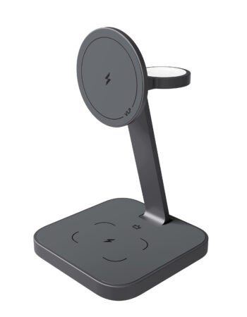 Беспроводное зарядное устройство VLP Unity Power 3in1 для Apple, серый космос