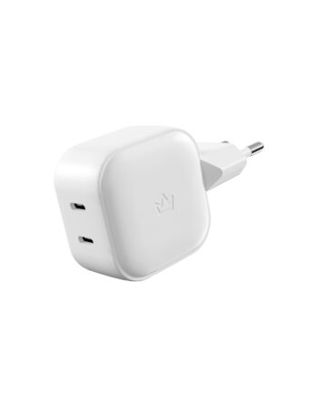 Сетевое зарядное устройство VLP G-Charge 45Вт USB-C+USB-C, PD, QC, белый