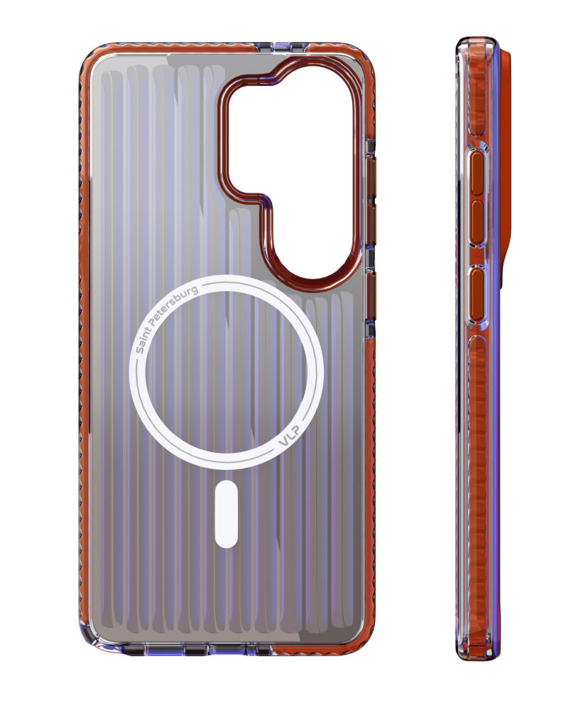 Чехол защитный VLP Pulse Case с MagSafe для Samsung Galaxy S26 Ultra, оранжевый