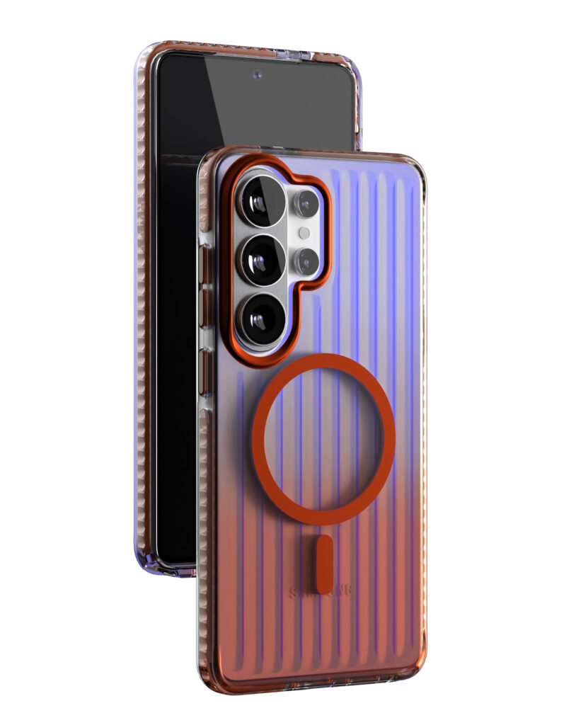 Чехол защитный VLP Pulse Case с MagSafe для Samsung Galaxy S26 Ultra, оранжевый