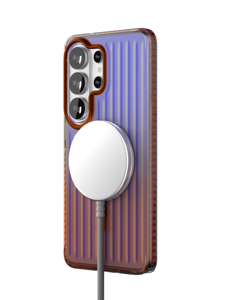 Чехол защитный VLP Pulse Case с MagSafe для Samsung Galaxy S26 Ultra, оранжевый
