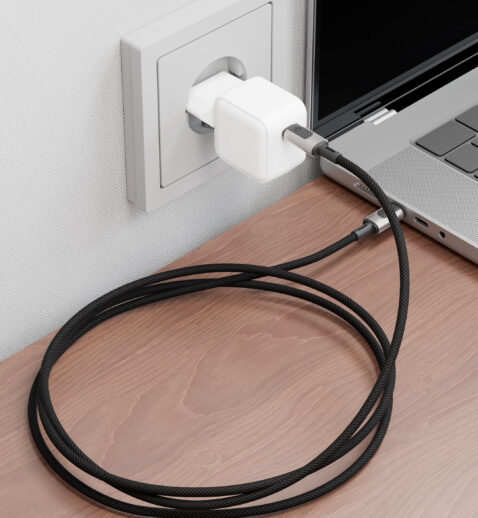 Дата-кабель VLP Force Line 100W USB-C + USB-C, 1.2m, черный
