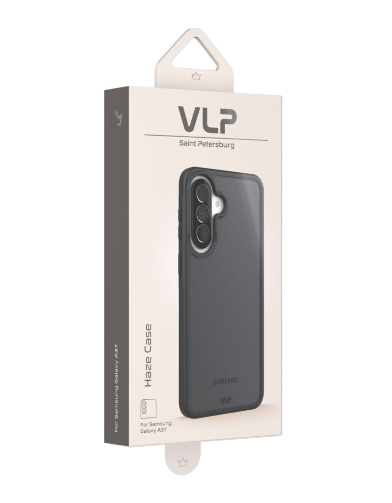 Чехол защитный VLP Haze Case для Samsung A37, черный