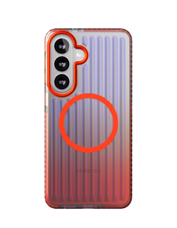 Чехол защитный VLP Pulse Case с MagSafe для Samsung Galaxy S26, оранжевый