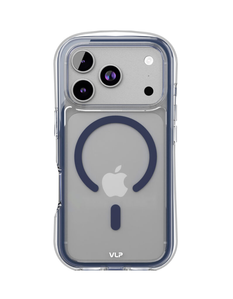Чехол защитный VLP Bubble Case с MagSafe для iPhone 17 Pro, темно-синий
