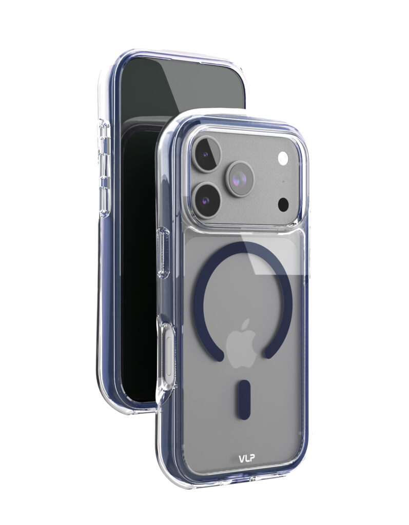 Чехол защитный VLP Bubble Case с MagSafe для iPhone 17 Pro, темно-синий