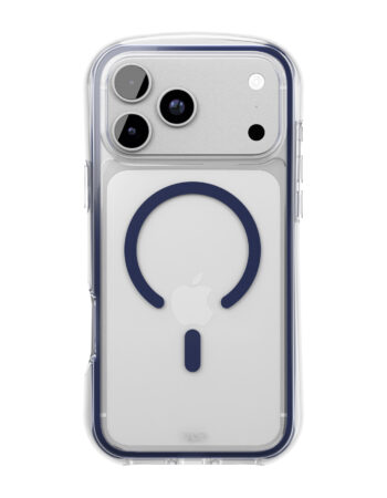 Чехол защитный VLP Bubble Case с MagSafe для iPhone 17 ProMax, темно-синий