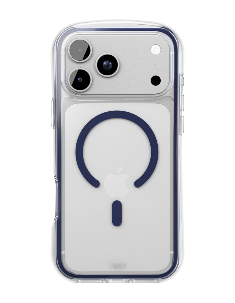 Чехол защитный VLP Bubble Case с MagSafe для iPhone 17 ProMax, темно-синий