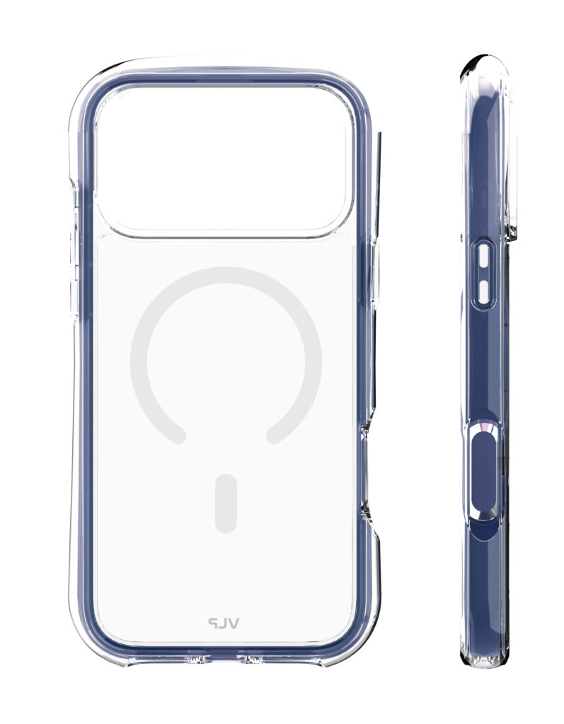 Чехол защитный VLP Bubble Case с MagSafe для iPhone 17 ProMax, темно-синий