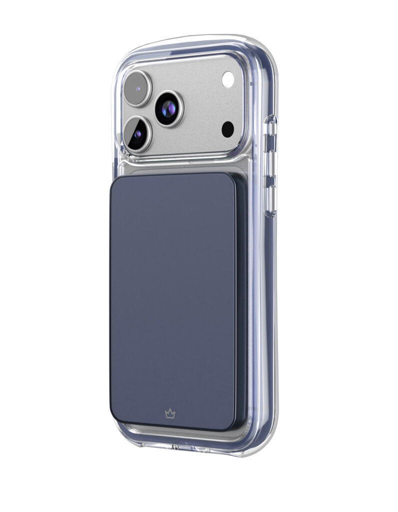 Чехол защитный VLP Bubble Case с MagSafe для iPhone 17 ProMax, темно-синий