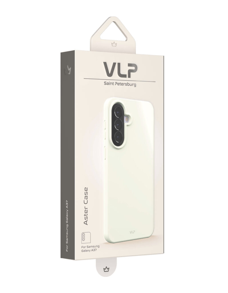 Чехол защитный VLP Aster Case для Samsung A37, белый