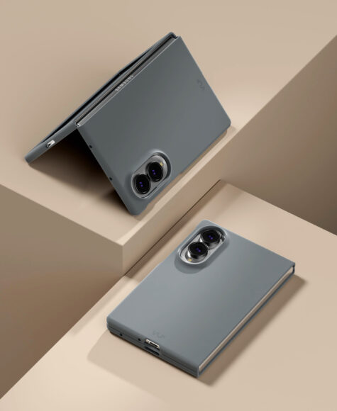 Чехол защитный VLP Flex Case с MagSafe для Samsung Galaxy Z Fold 8, графитовый