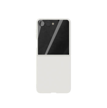 Чехол защитный VLP Flex Case с MagSafe для Samsung Galaxy Z Flip 8, молочный