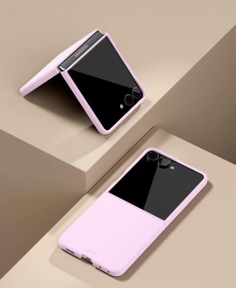 Чехол защитный VLP Flex Case с MagSafe для Samsung Galaxy Z Flip 8, розовый