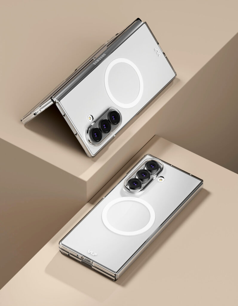 Чехол защитный VLP Puro Case с MagSafe для Samsung Z Fold 8 Ultra, прозрачный
