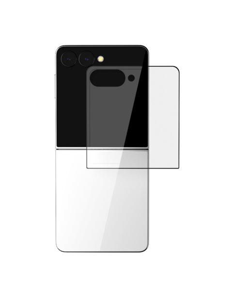 Стекло защитное 2.5D VLP Premium Shield для Samsung Galaxy Z Flip 8/Flip 7 с черной рамкой