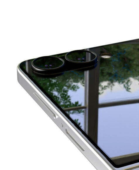 Стекло защитное 2.5D VLP Premium Shield для Samsung Galaxy Z Flip 8/Flip 7 с черной рамкой