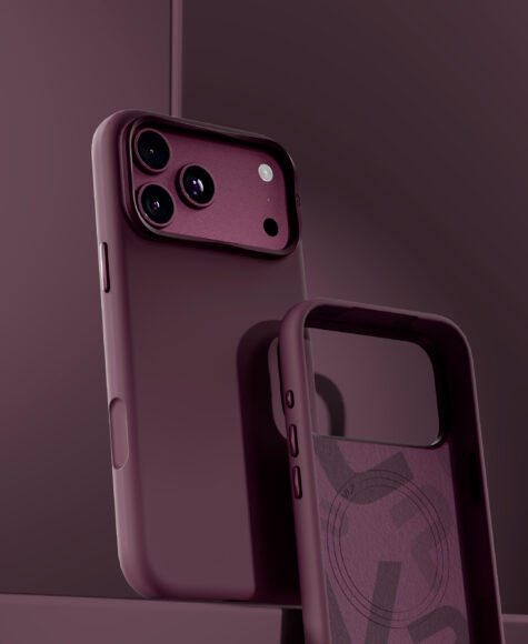 Чехол защитный VLP Aster Pro Case с MagSafe для iPhone 18 Pro Max, темно-вишневый