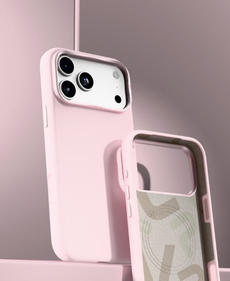 Чехол защитный VLP Aster Pro Case с MagSafe для iPhone 18 Pro, розовый