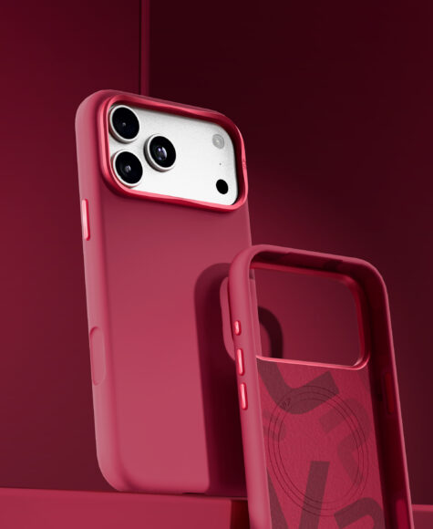 Чехол защитный VLP Aster Pro Case с MagSafe для iPhone 18 Pro, красный