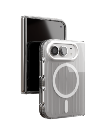 Чехол защитный VLP Pulse Case с MagSafe для iPhone Duo, серебристый