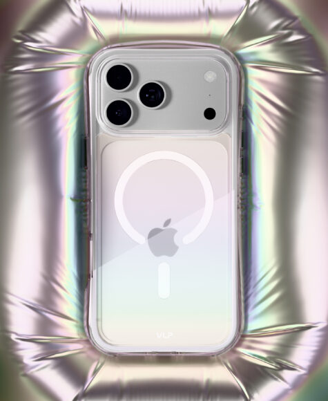 Чехол защитный VLP Bubble Case с MagSafe для iPhone 18 Pro, перламутр