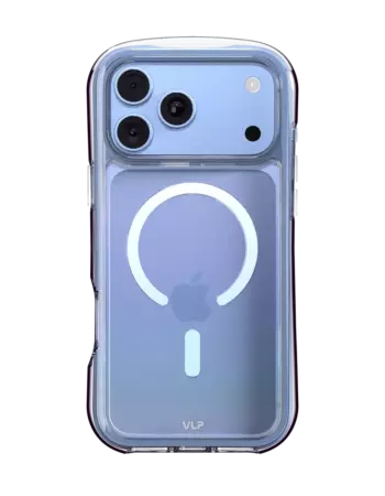 Чехол защитный VLP Bubble Case с MagSafe для iPhone 18 Pro Max, голубой