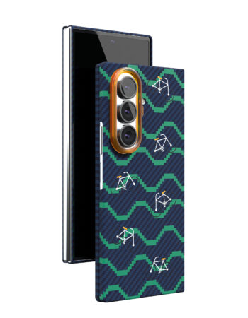 Чехол защитный VLP Kevlar Case с MagSafe для Samsung Galaxy Z Fold 8 Ultra, принт велосипед