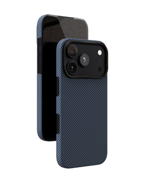 Чехол защитный VLP Kevlar Case с MagSafe для iPhone 18 Pro, синий