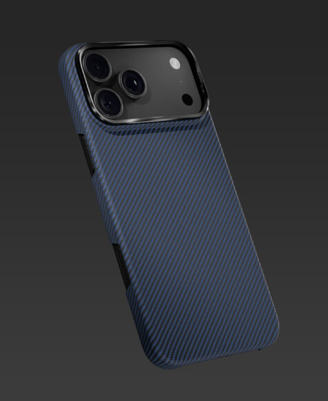 Чехол защитный VLP Kevlar Case с MagSafe для iPhone 18 Pro Max, синий