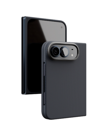 Чехол защитный VLP Kevlar Case с MagSafe для iPhone Duo, синий