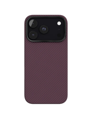 Чехол защитный VLP Kevlar Case с MagSafe для iPhone 18 Pro, темно-вишневый